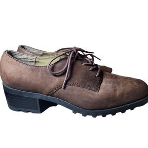 9 & Company Shoes Leather Loafers Brown WomensSize 8.5 M